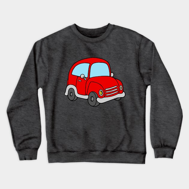 Tiny Red Car Crewneck Sweatshirt by KayBee Gift Shop